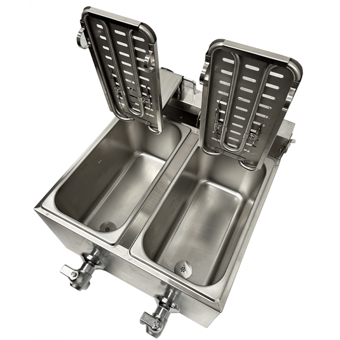 Friteuse posable électrique 2x4 l 7455.1002 COMBISTEEL_7