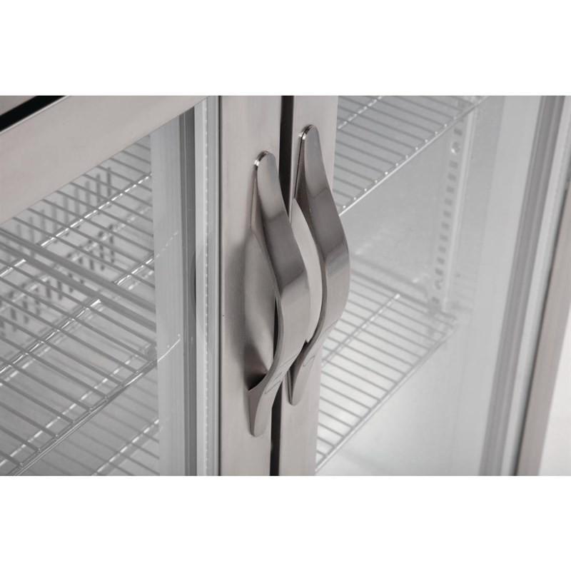 Arrière-bar deux portes pivotantes Série G inox 208L GL008 Polar_7