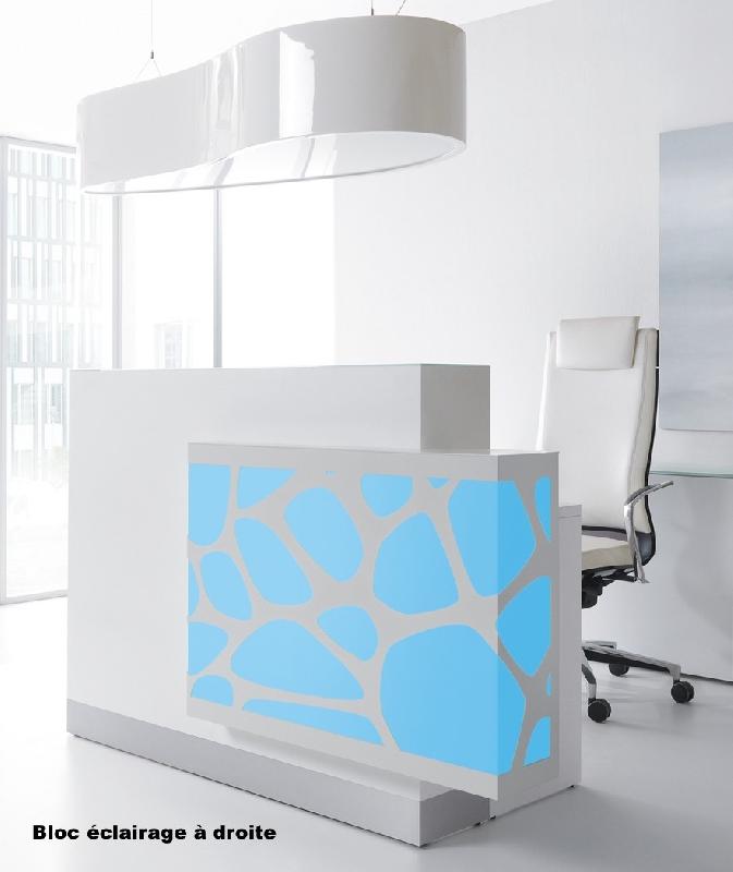 Borne d'accueil Organic avec système d'illumination - MDD - 170, Blanc brillant, A droite_7