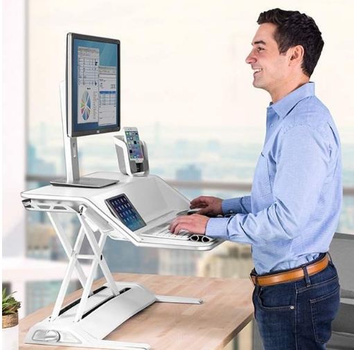 Station assis-debout ergonomique LOTUS - Réduction du travail sédentaire et mobilité_7