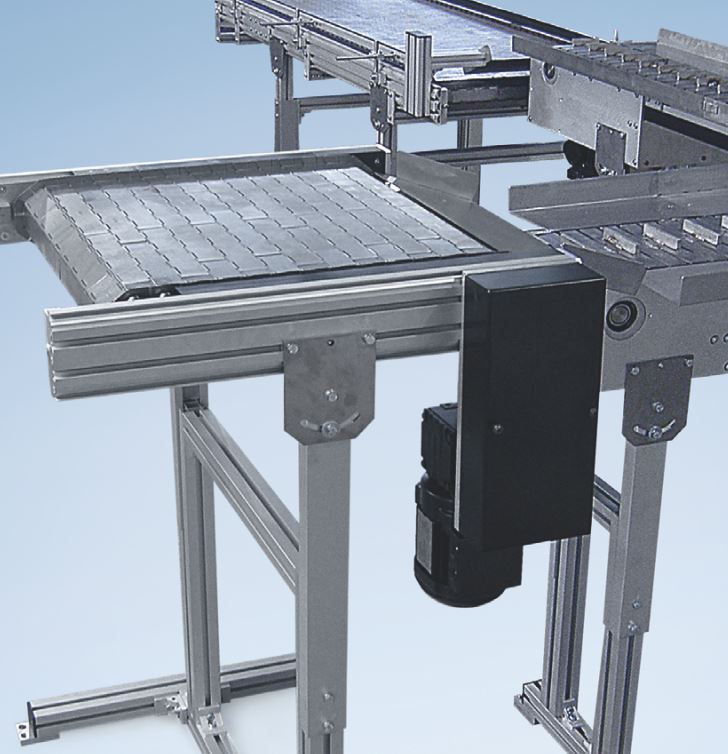Convoyeur à tapis modulaire compact et flexible - MBF-P 2040.86 - MK Technology Group - Résistant avec charnières en acier pour produits chauds ou à arêtes tranchantes_7