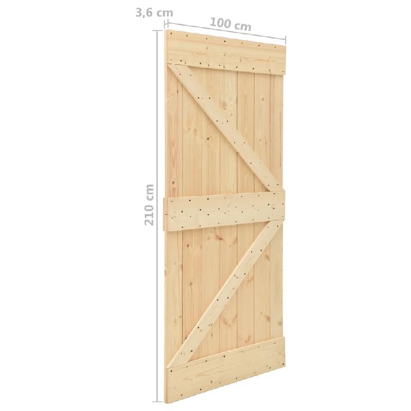 Vidaxl porte 100x210 cm bois de pin massif 289109_7