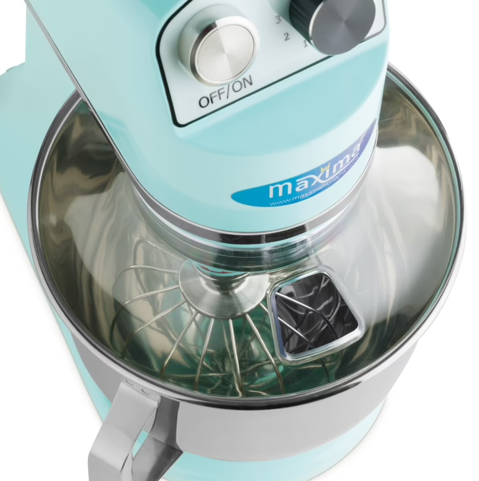 Mixer planétaire - 7 L - jusqu'à 2 kg de pâte - bleu | Maxima - 09300152_7