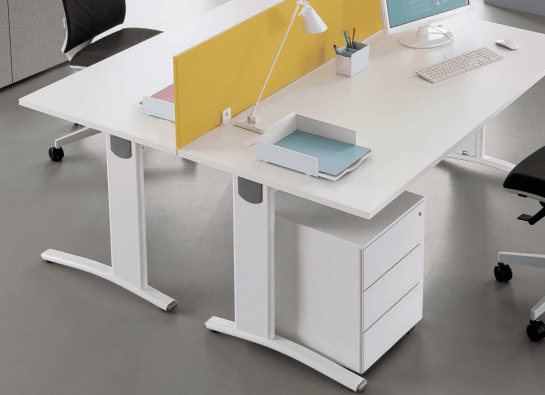 Postes de travail ÉLISE+ Columbia - pieds réglables en hauteur - plateaux stratifiés antibactériens_7