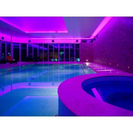Kit fibre optique 25 m tres 45w n on rgb side glow pour piscines bassins