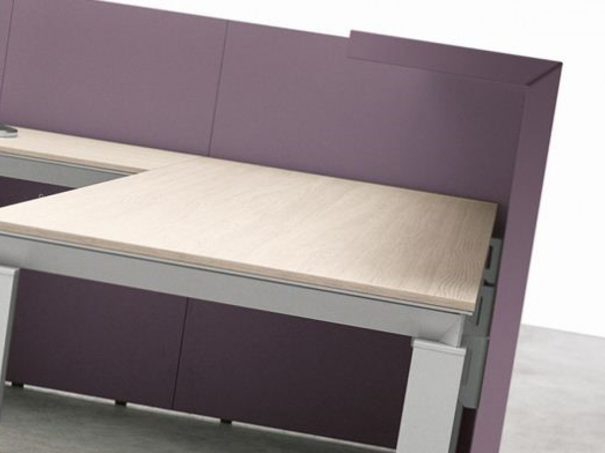 Banque d'accueil droite fonctionnelle et modulaire en bois - SHELTER - Design contemporain et personnalisable_7