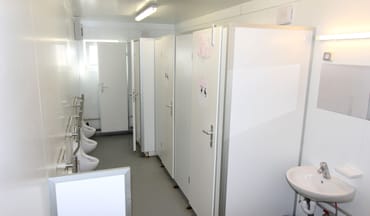 Module WC écologique avec chasse d'eau à économie d'eau