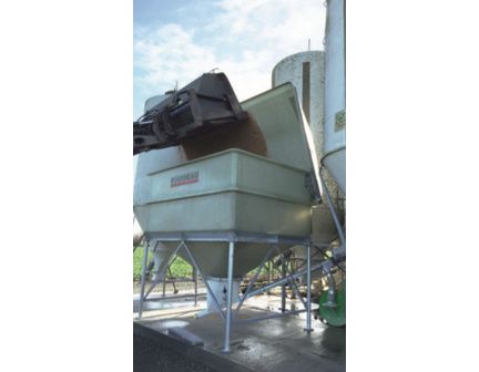 Trémie rectangulaire pour le stockage d'aliment d'élevage - Chargement au godet - Capacité entre 6 et 12m3_7