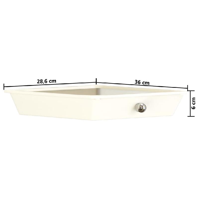 Vidaxl chariot de rangement mobile à 10 tiroirs blanc plastique 320403_7