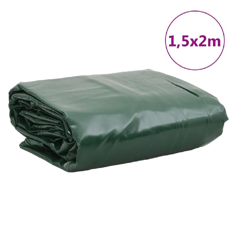 Vidaxl bâche vert 1,5x2 m 650 g/m² 156149_7