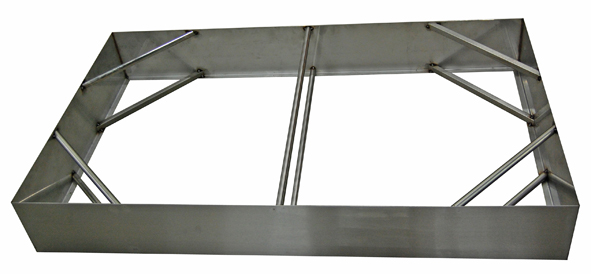 Éléments modulaires pour socles en acier galvanisé