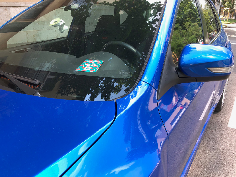 Disque de stationnement en papier plastifié personnalisable - Impression quadri incluse - Minimum 100 pcs_7