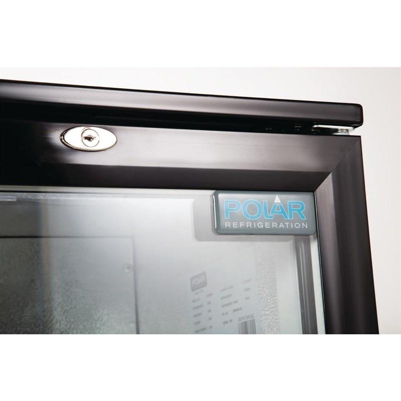 Arrière-bar trois portes pivotantes Série G noir 320L GL014 Polar_7