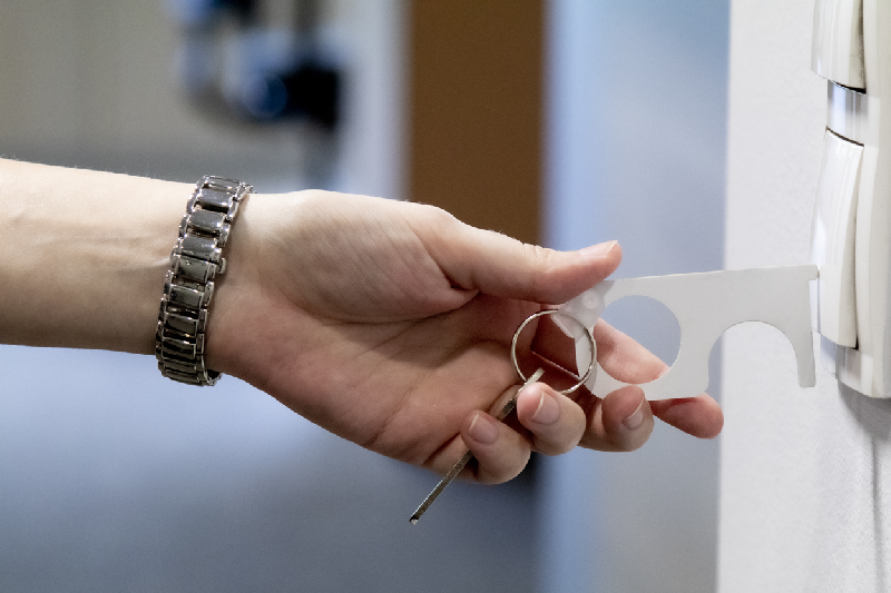 Porte-clés hygiénique - pratique en acrylique - avec bague en métal_7