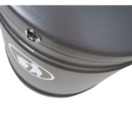 Corbeille publique Gascogne 60 L - aluminium moulé - acier électrozingué - ouverture par clé triangle_7