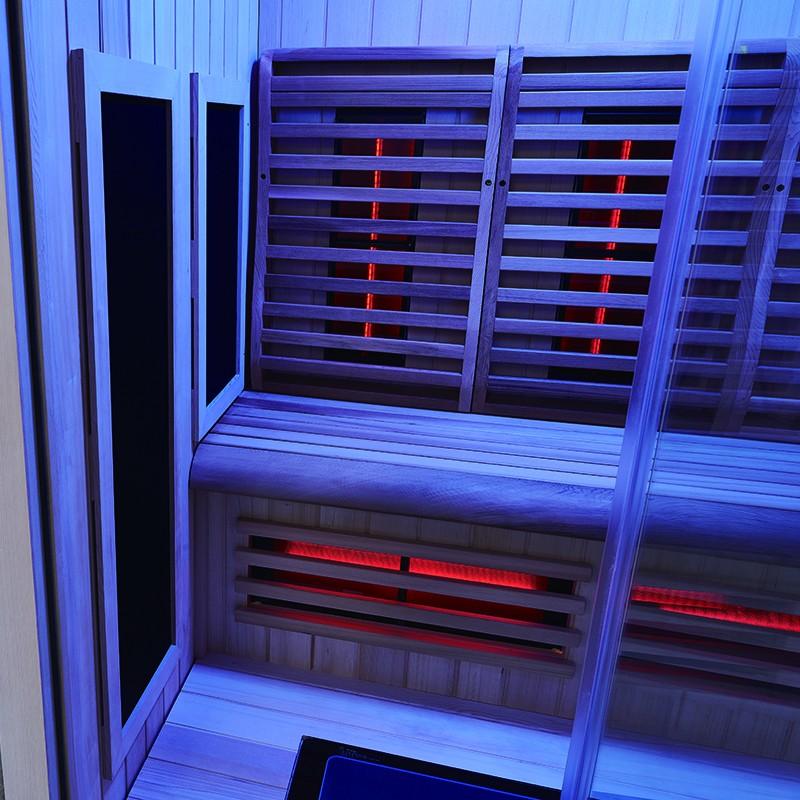 SAUNA INFRAROUGE BOREAL® SIGNATURE 160 À SPECTRE COMPLET - 160X120X205_7