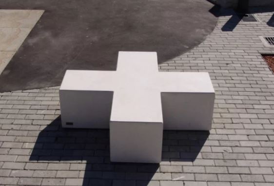 Banc en béton Tetris Gris - Forme minimaliste moderne ou classique - Ciment Green Seal_7
