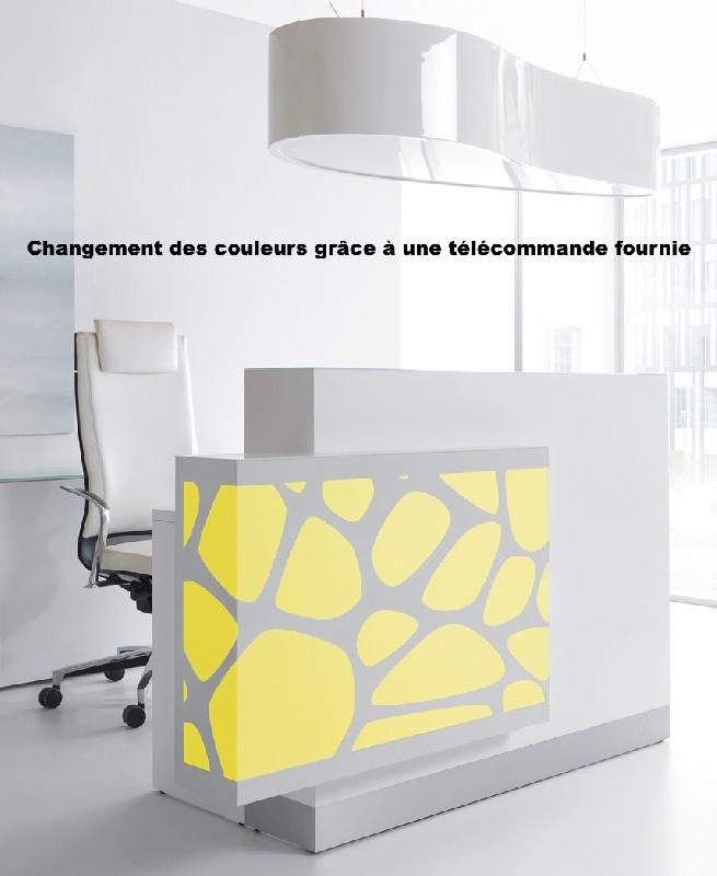 Borne d'accueil Organic avec système d'illumination - MDD - 170, Blanc brillant, A gauche_7