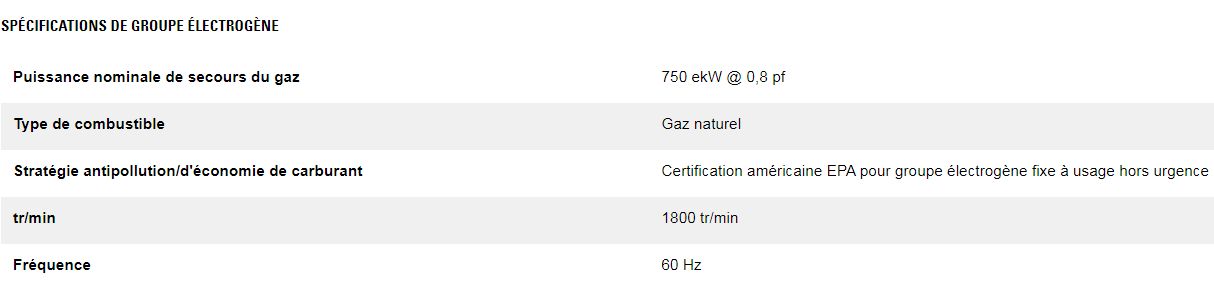 G3512 750 ekw groupes électrogènes industriel à gaz - caterpillar -puissance continue maximale 525 kw à 750 kw_7