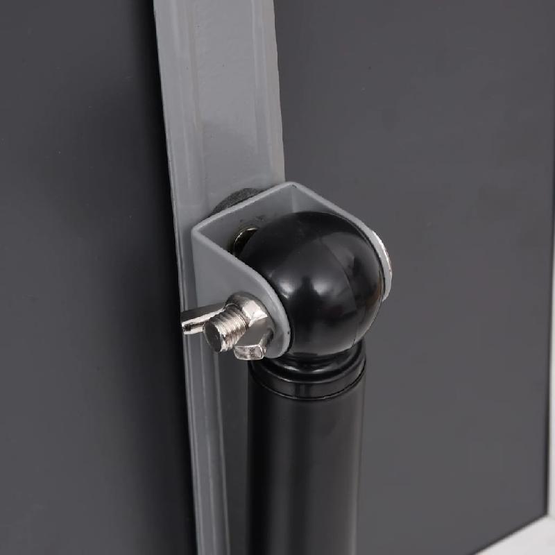 Vidaxl support d'affiche a4 sur pied noir alliage d'aluminium 51208_7