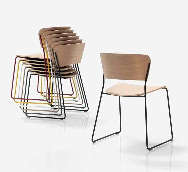 Chaise de conférence ARC - Design intemporel par Yonoh Studio - Empilable et primée_7