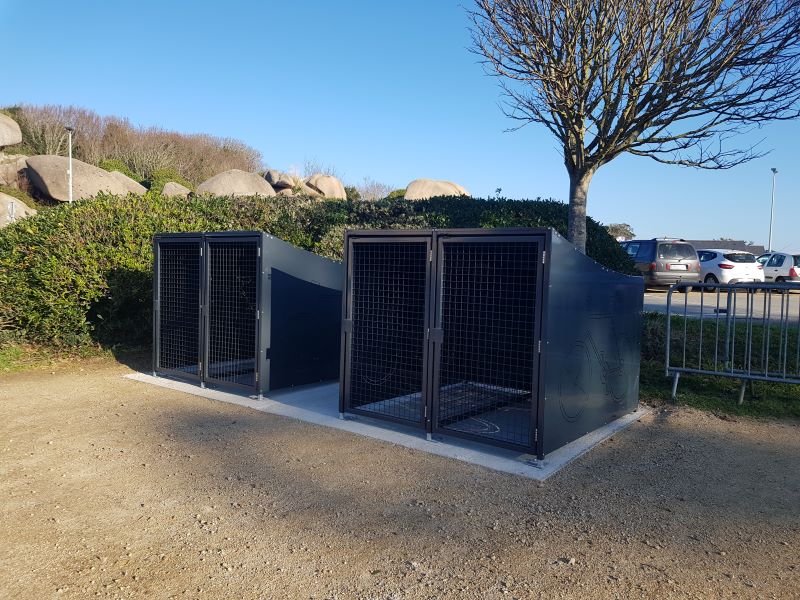 Box à vélos fermé sécurisé à  parois pleines ou grillagées adapté aux zones sensibles ou à forte densité- EVO 3_7