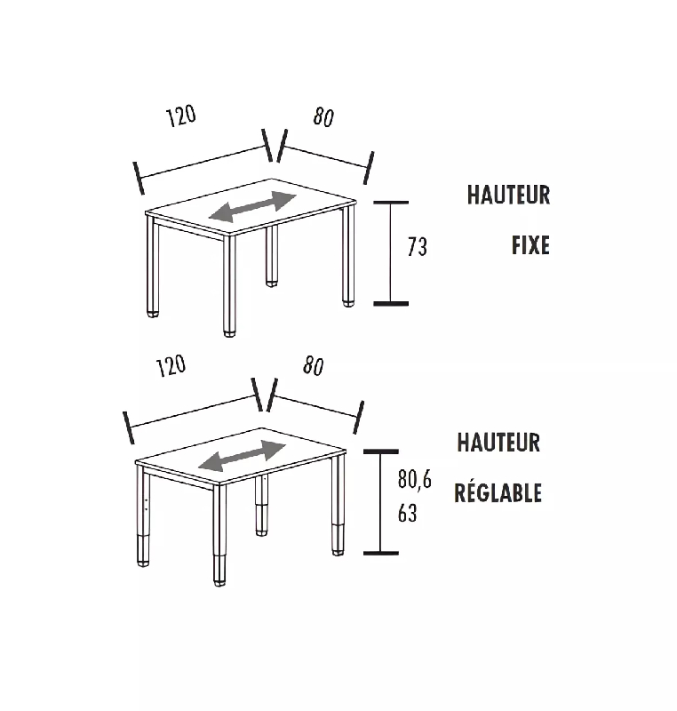 Bureau individuel avec retour So Vicar_7