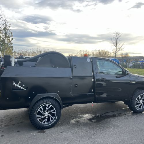 Hydrocureur combiné robuste pour réseaux d'égouts et canalisations