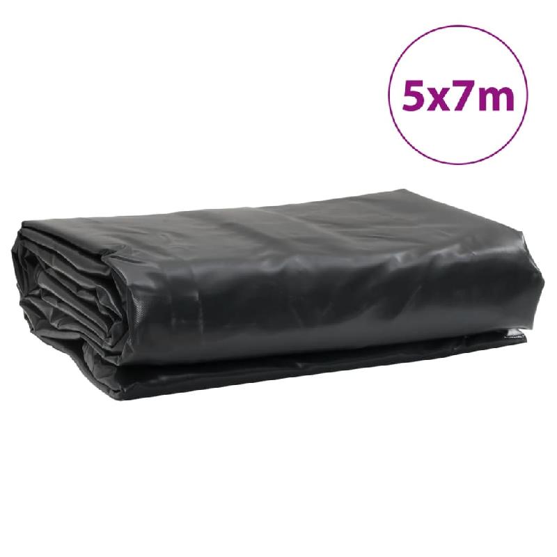 Vidaxl bâche noir 5x7 m 650 g/m² 156080_7