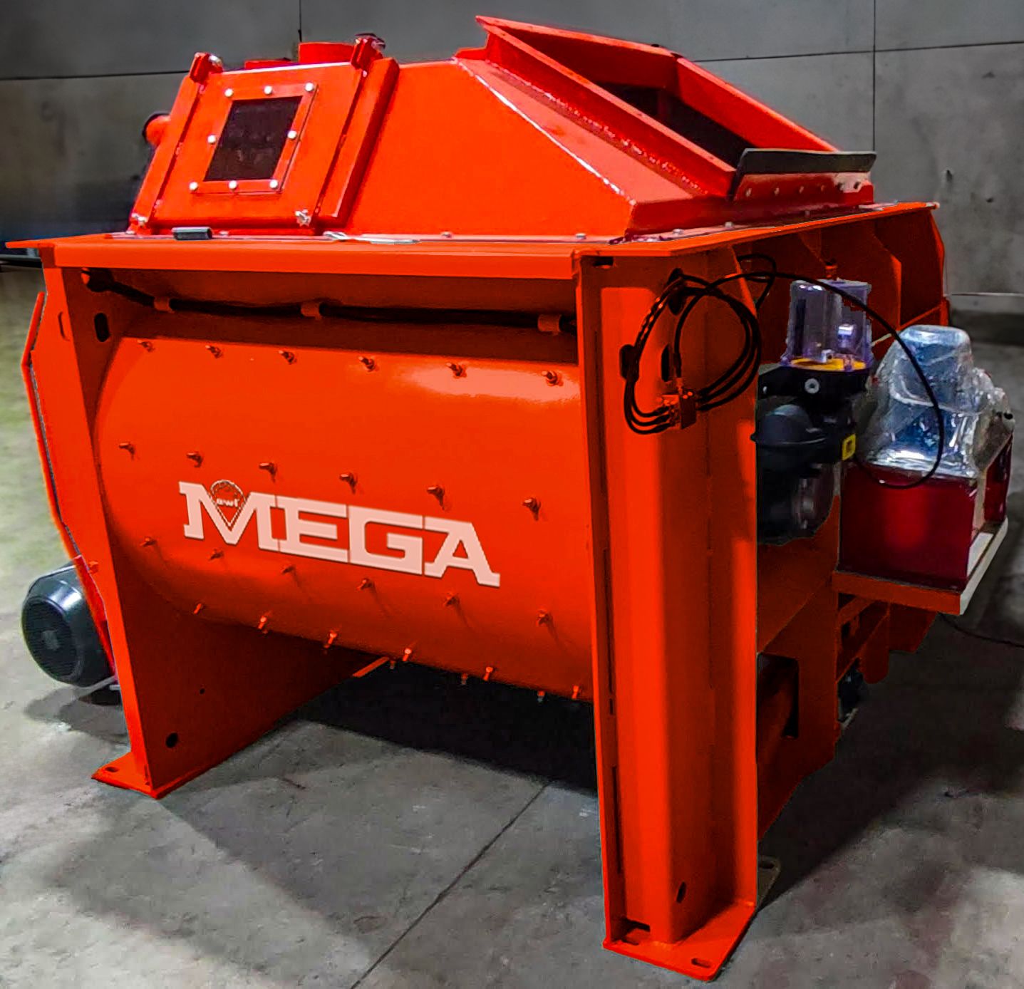 Centrale à béton mobile 100 m³ - Mélangeur Twinshaft, trémie à agrégats, silo à ciment 100 tonnes_7