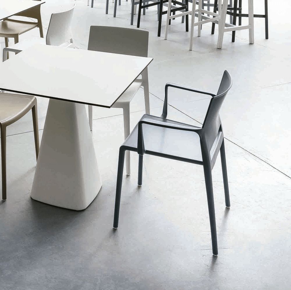 Tabouret empilable Bakhita - intérieur et extérieur - technopolymère - fabriqué en Italie_7