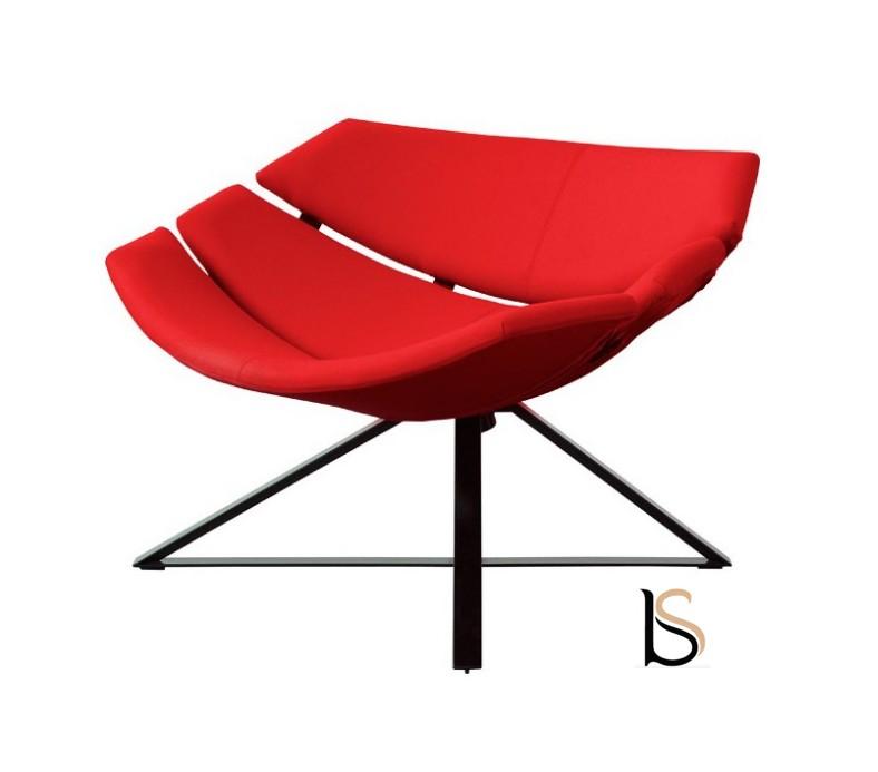 Fauteuil Radar - Softline - Feld Rouge 588_7