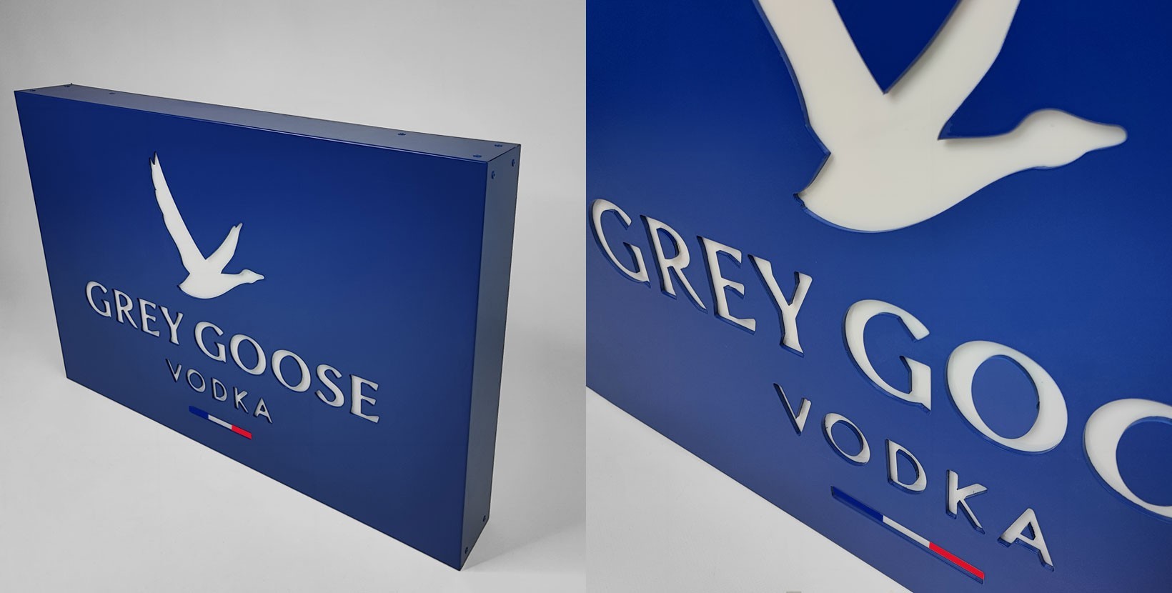 Caisson lumineux en dibond - Éclairage LED - Personnalisable avec logo ou design_7