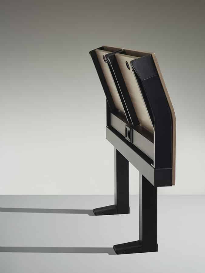 Siège d'amphithéâtre résistant à l'usure pour les salles de cours de l'université, des salles de conférence, les auditoriums, centres de congrès et des installations de formation.- e4000_7