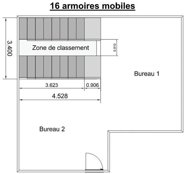 Archivage mobile à déplacement latéral et frontal Easy-Move - solution optimisée pour armoires à rideaux nouvelle génération_7
