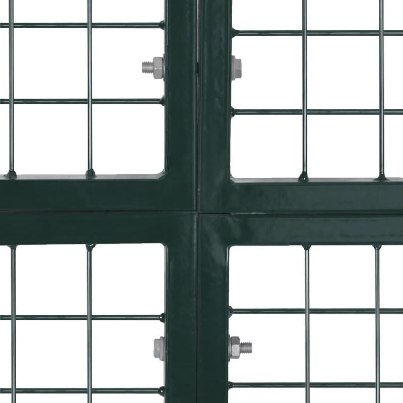 Vidaxl portail de clôture en grillage galvanisée 289 x 175 cm / 306 x 225 cm 140925_7