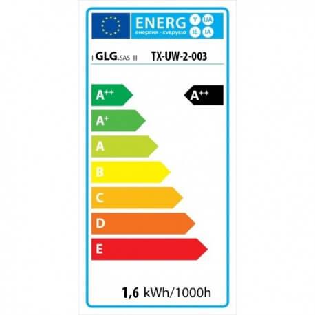 Kit éclairage fibre optique RGB 16W pour sauna ou hammam - 12 points lumineux avec têtes en or étanches_7