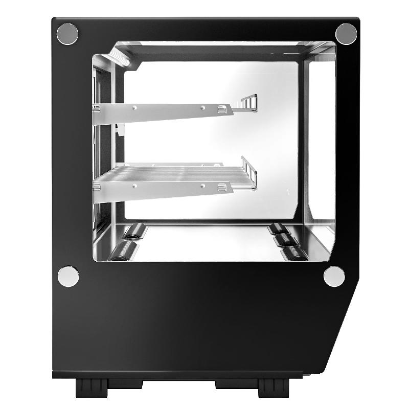 Vitrine réfrigérée à poser noire avec éclairage LED - 200 L - 3 niveaux_7