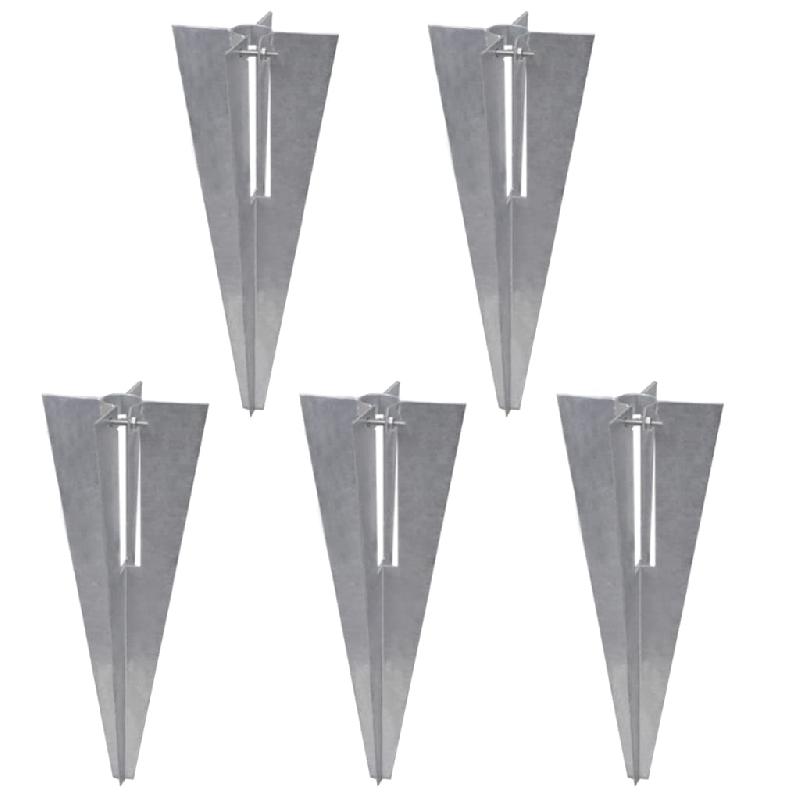 Vidaxl clôture à mailles losangées et poteaux acier galvanisé 15x1 m 141503_7