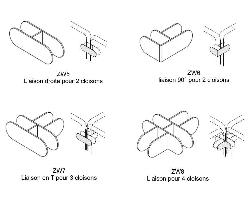 Cloison de bureau SONIC - système acoustique performant (classe A) - design épuré et coloré_7