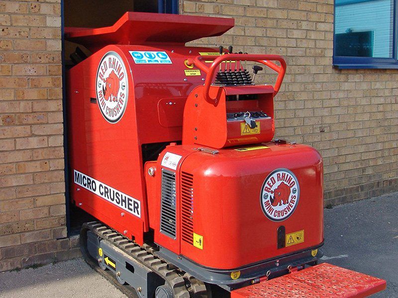 Mini concasseur avec largeur hors tout de 78 cm pour pour tout types de matériaux - 4000 RED RHINO_8