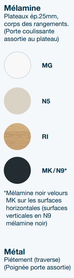 Bureau de direction ROBIN - contemporain avec rangements en hêtre massif - fabriqué en France, PEFC, antibactérien_7