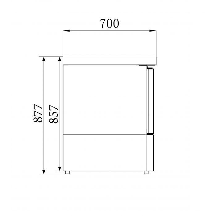 SALADETTE 1 PORTE L435mm 7450.0725 combisteel_7