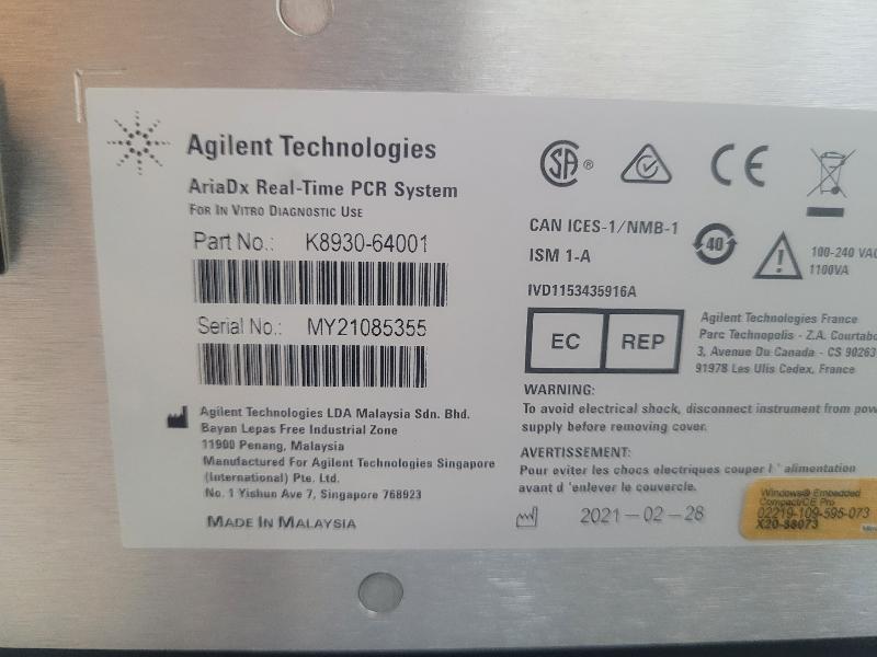 Thermocycleur Agilent AriaDx Real Time PCR K8930AA_7
