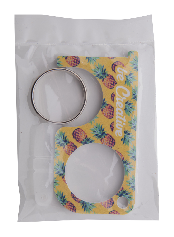 Porte-clés hygiénique en acrylique - Impression digitale LED UV - Utilisation sans contact_7