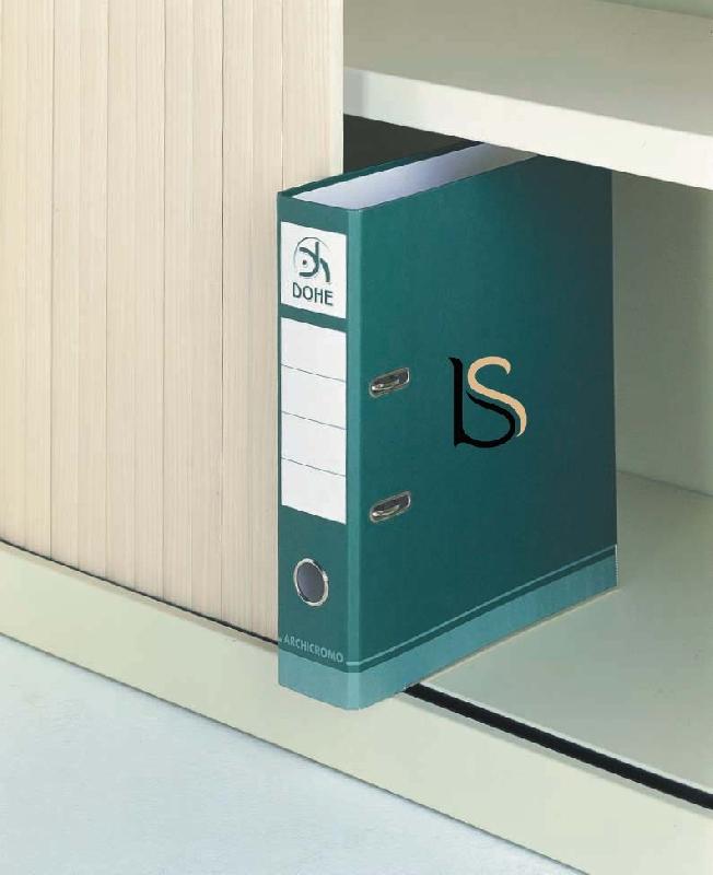 Armoire haute à portes rideaux teinte unie - GAPSA - 80, Gris aluminium_7