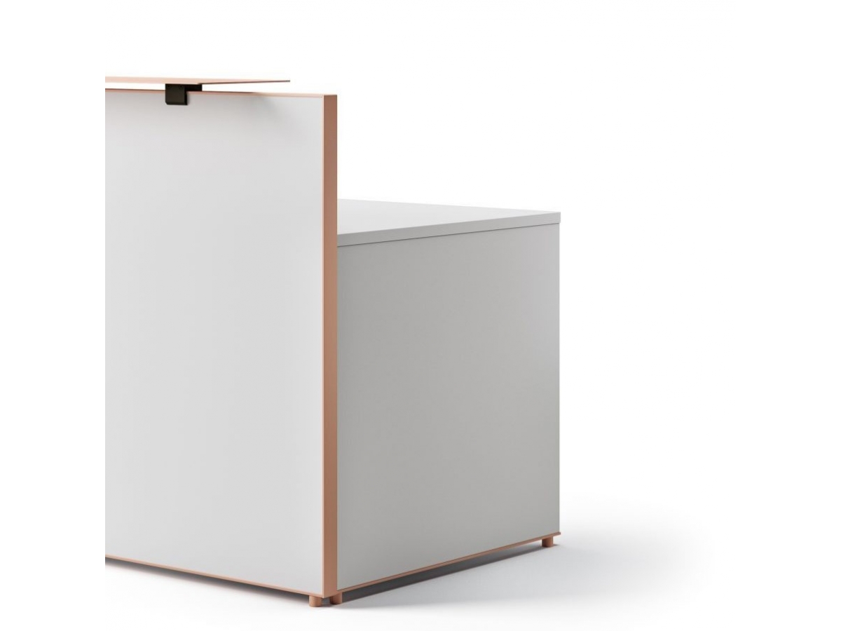 Banque d'accueil personnalisable OUTLINE - configurations variées et design moderne_7