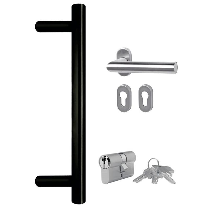 Vidaxl porte d'entrée blanc 88x200 cm pvc 3157079_7