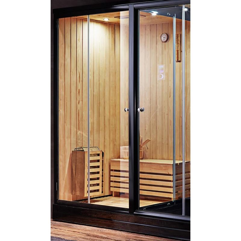 COMBI SAUNA DOUCHE HAMMAM BOREAL® SH220-G-BLACK EDITION - GAUCHE_7