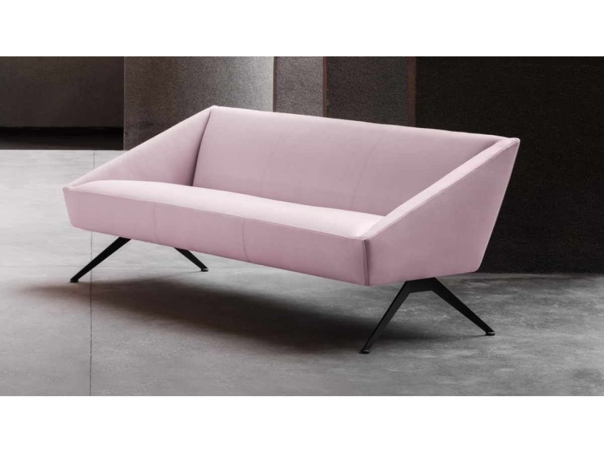 Canapé d'accueil carré à contours nets - Structure puissante - Collection AMARCORD - Design italien minimaliste_7